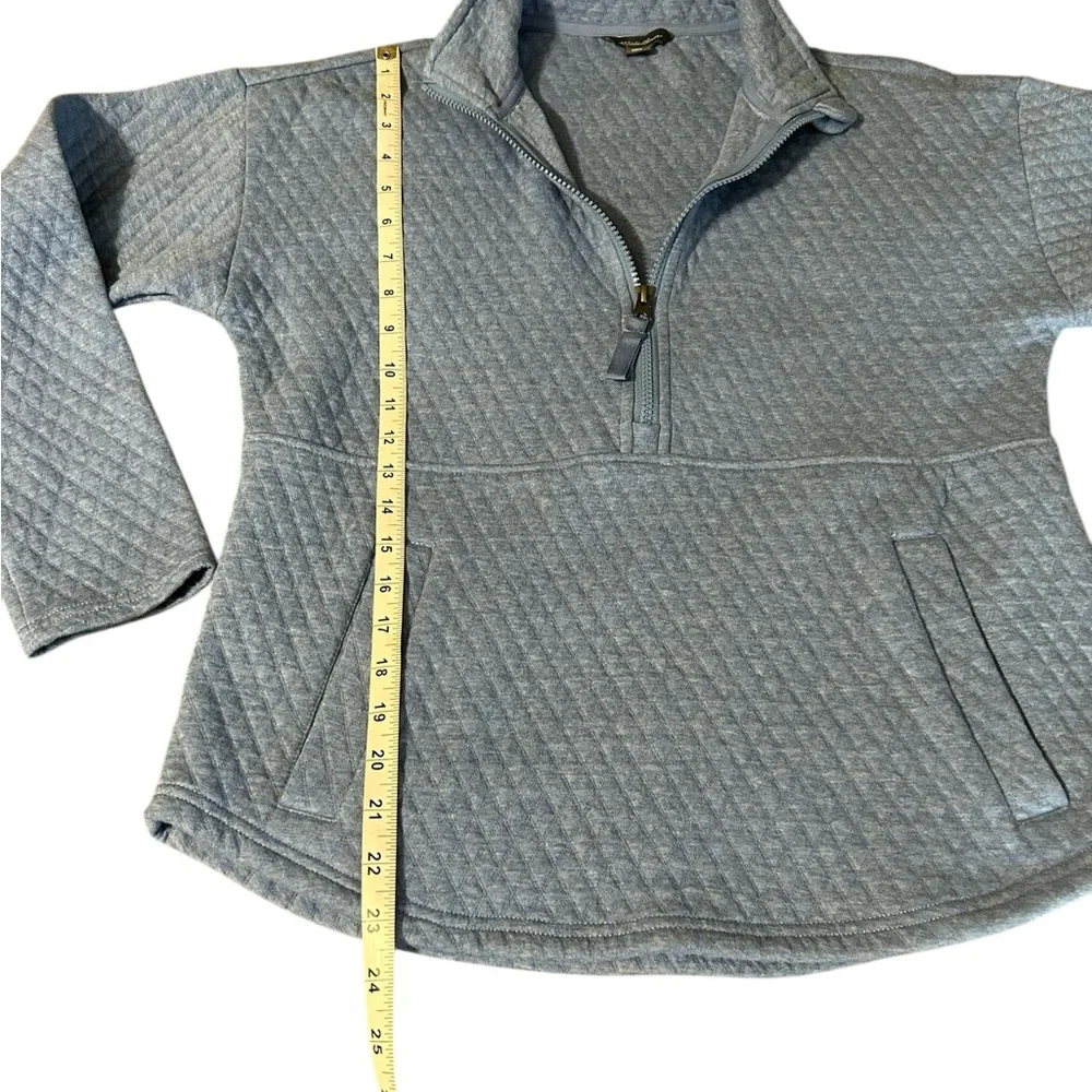 Eddie Bauer Quilted Half-Zip in Blue - Picture 10 of 12